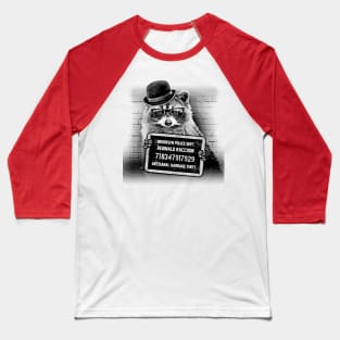 Brooklyn Raccoon Mugshot Baseball T-Shirt